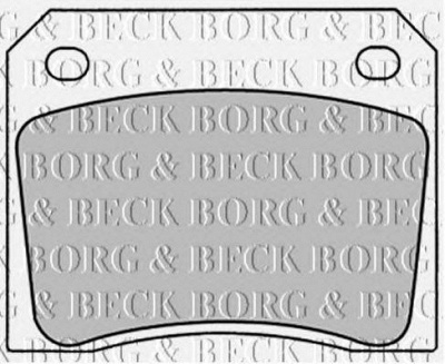 BORG & BECK bbp1281 -  Комплект тормозных колодок, дисковый тормоз